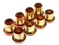Control Arm Bushings, Front, Upper/Lower, Polyurethane, Red, Chevy, Kit