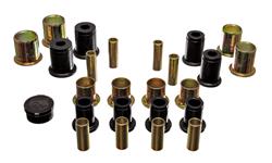 Control Arm Bushings, Front, Upper/Lower, Polyurethane, Black, GM, Kit