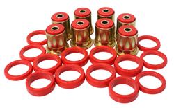 Control Arm Bushings, Rear, Polyurethane, Red, Buick, Chevy, Oldsmobile, Pontiac, Kit