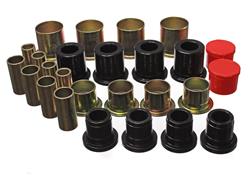Control Arm Bushings, Front, Upper/Lower, Polyurethane, Black, Chevy, GMC, Kit