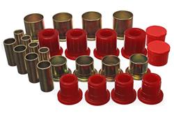 Control Arm Bushings, Front, Upper/Lower, Polyurethane, Red, Chevy, GMC, Kit