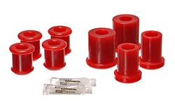 Control Arm Bushing, Polyurethane, Red, Front, Upper and Lower, Chevy, Kit