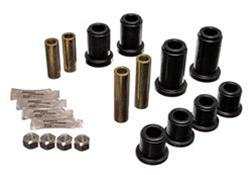 Control Arm Bushings, Front, Upper/Lower, Polyurethane, Black, Chevy, GMC, Pickup, Kit