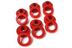 Body Mount Bushings, Polyurethane, Red, Cab Mount, Chevy, GMC, Full Size Trucks, Set of 12