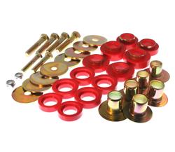 Body Mount Bushings, Polyurethane, Red, Chevy, Pontiac, Kit