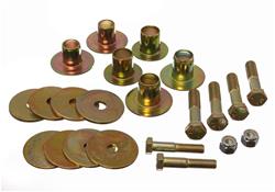 Body Mount Hardware, Steel, Gold Iridited, Chevy, Kit