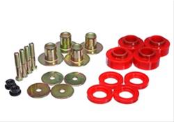 Body Mount Bushings, Polyurethane, Red, Chevrolet, Kit