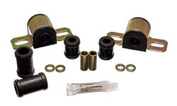 Bushing, Rear Sway Bar Set, Chevy 1967-81, Two Bolt Clamp Style 9/16" Bar, Black