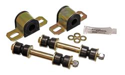 Bushings, Rear Sway Bar, Polyurethane, Black, 21mm Diameter, Chevy, Pontiac, Kit