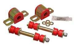 Bushings, Rear Sway Bar, Polyurethane, Red, 23mm Diameter, Chevy, Pontiac, Kit