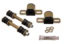 Bushings, Rear Sway Bar, Polyurethane, Black, 19mm Diameter, Chevy, Pontiac, Kit