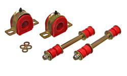 Bushings, Front Sway Bar, Polyurethane, Red, 28.5mm Diameter, Chevy, GMC, RWD, Kit