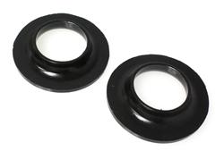 Bushings, Coil Spring Isolator, Rear Upper, Polyurethane, Black, Buick, Chevy, Oldsmobile, Pair