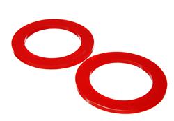 Coil Spring Isolators, Front Upper, 5.670 in. I.D., 0.275 in. Thick, Polyurethane, Red, Buick, Chevrolet, Oldsmobile, Pontiac, Pair