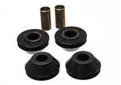 Strut Rod Bushings, Polyurethane, Black, Front, Chevrolet, Set