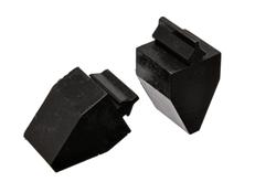 Bushings, Bump Stops, Polyurethane, Black, Rectangular, 2.625 in. Tall, Universal, Pair