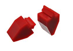 Bushings, Bump Stops, Polyurethane, Red, Rectangular, 2.625 in. Tall, Universal, Pair