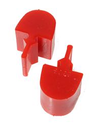 Bushings, Bump Stops, Polyurethane, Red, 1.562 in. Diameter, 1.250 in. Tall, Universal, Pair