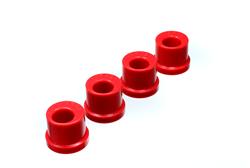 Bushings, Rack and Pinion, Offset, Polyurethane, Red, Ford, Set of 4