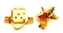 Motor Mounts, Complete Mount, Bolt-In, Steel, Polyurethane, Zinc/Red, Ford, Lincoln, Mercury, Cars, Set