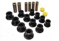 Leaf Spring Bushing; Front Leaf Spring Bushing Set; Black