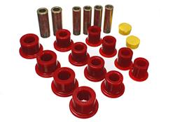 Leaf Spring Bushing; Front Leaf Spring Bushing Set; Red