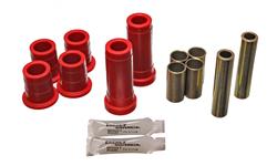 Control Arm Bushings, Front, Upper/Lower, Polyurethane, Red, Ford, Lincoln, Mercury, Passenger Car, Kit