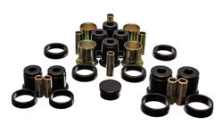 Control Arm Bushings, Rear, Polyurethane, Black, Ford, Kit