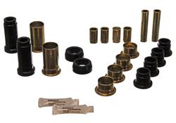 Control Arm Bushings, Front, Upper/Lower, Polyurethane, Black, Ford, Kit