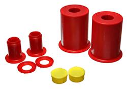 Control Arm Bushings, Front, Lower, Polyurethane, Red, Ford, Set