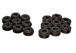 Body Mount Bushings, Polyurethane, Black, Ford, SUV, Set of 16