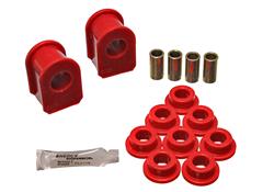 Bushings, Front/Rear Sway Bar, Polyurethane, Red, 1 in./25mm Diameter, Ford, Pickup, SUV, Van, Pair