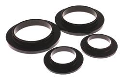 Bushings, Coil Spring Isolator, Rear Upper/Lower, Polyurethane, Black, Ford, Set