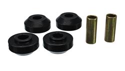 Strut Rod Bushings, Polyurethane, Black, Front, Ford, Set