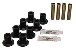 Bushings, Leaf Spring, Polyurethane, Black, Front/Rear, Dodge, Kit