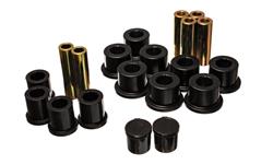 Bushings, Leaf Spring, Polyurethane, Black, Rear, Dodge, Kit