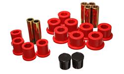 Bushings, Leaf Spring, Polyurethane, Red, Rear, Dodge, Kit