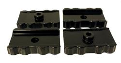 Bushing, Leaf Spring Pad Set, Mopar, with Ribbed Sides, Black