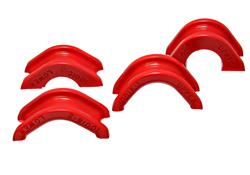 Bushings, Rack and Pinion, Polyurethane, Red, for Nissan, Set of 4