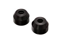 Bushings, Tie Rod Dust Boots, 19/32 in. Top, 1 3/8 in. Bottom, Round, Black, Pair