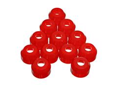 Bushings, Tie Rod Dust Boots, 19/32 in. Top, 1 3/8 in. Bottom, Round, Red, Set of 12