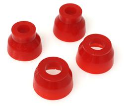 Dust Boots, Ball Joint, Polyurethane, Red, Chevy, Oldsmobile, Pontiac, Set of 4