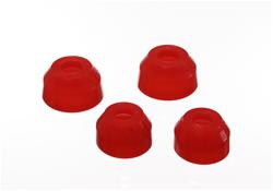 Dust Boots, Ball Joint, Polyurethane, Red, Buick, Cadillac, Chevy, Oldsmobile, Pontiac, Set of 4