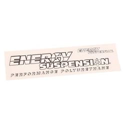 Sticker Sheet, Energy Suspension Logo, One Large, One Small, Each