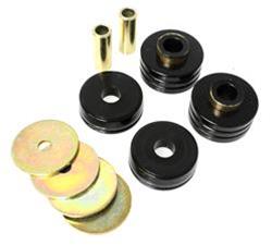 Body Mount Bushings, Polyurethane, Black, Universal Mounts, Pair