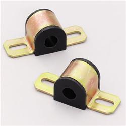 Bushings, Front/Rear Sway Bar, Polyurethane, Black, 23mm Diameter, Universal, Pair