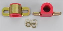 Bushings, Front/Rear Sway Bar, Polyurethane, Red, 32mm Diameter, Universal, Pair