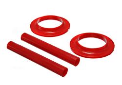 Bushings, Coil Spring Isolator, Front Upper/Lower, Polyurethane, Red, Chevy, GMC, RWD, Pair