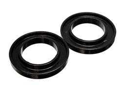 Bushings, Coil Spring Isolator, 3.187 in. I.D., 5.250 in. O.D., Polyurethane, Black, Universal, Pair