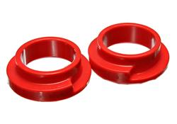 Bushing, Coil Spring Isolators, 2 1/8" ID / 3 1/4" OD, Pair, Red